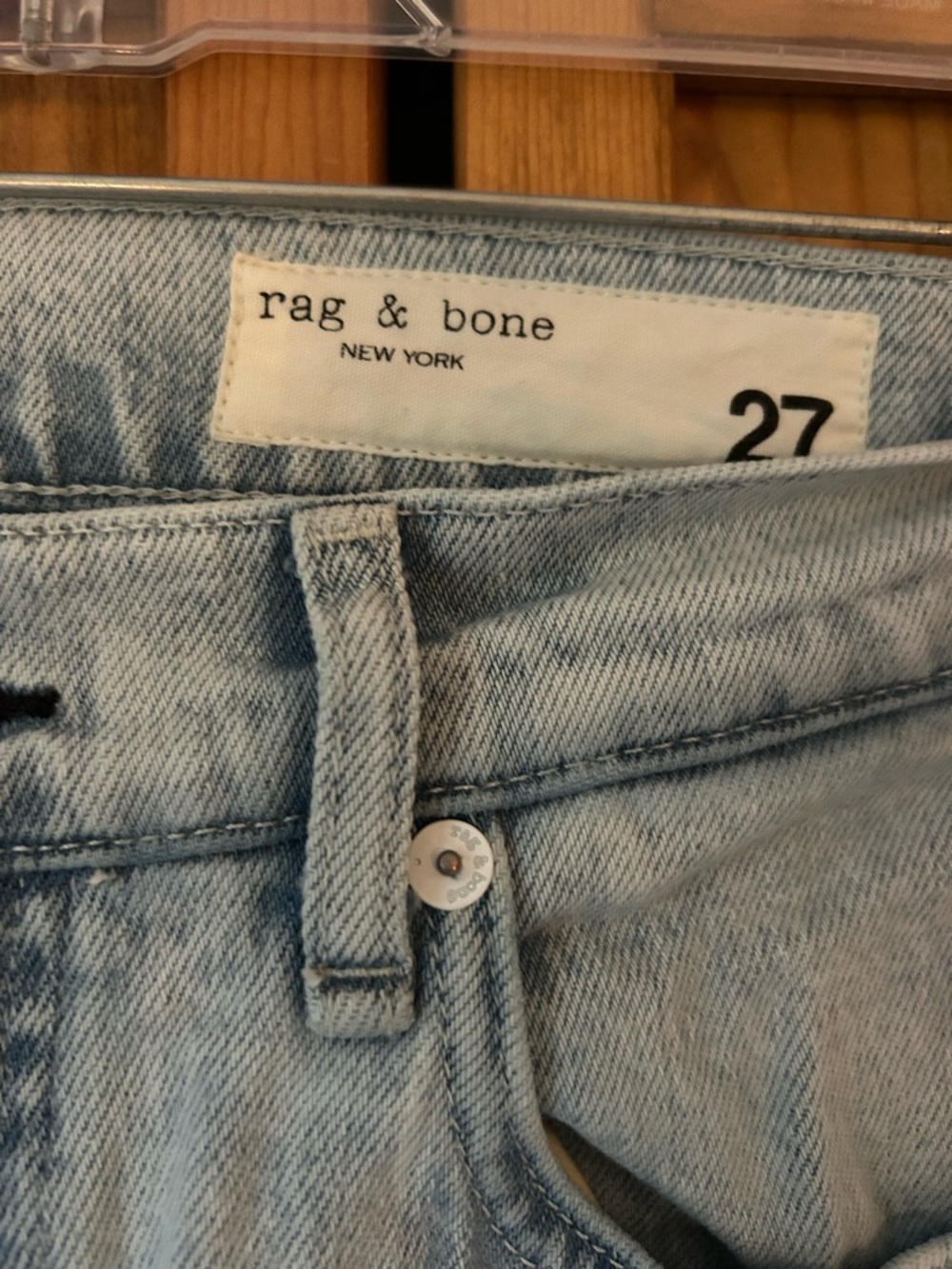rag & bone Harlow Mid Rise Straight Jeans - Picture 2 of 4